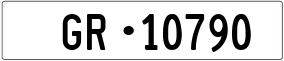 Truck License Plate